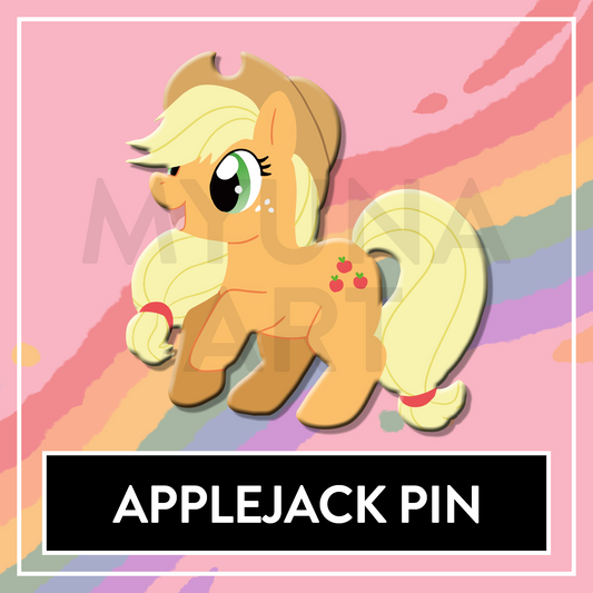 Apple Pony MLP printed soft enamel pin