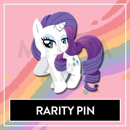 Diamond Pony MLP printed soft enamel pin