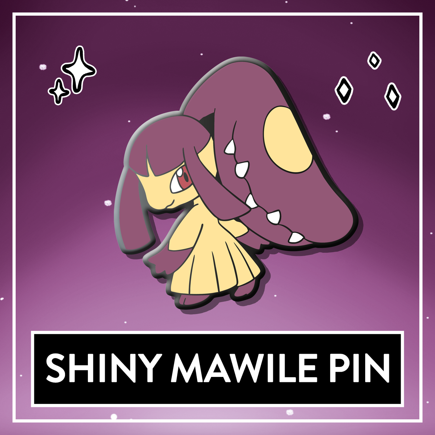 Shiny Mawile Hard Enamel Pin