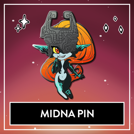 Midna Enamel Pin - September 2025 Patreon PinClub Fanart Pin