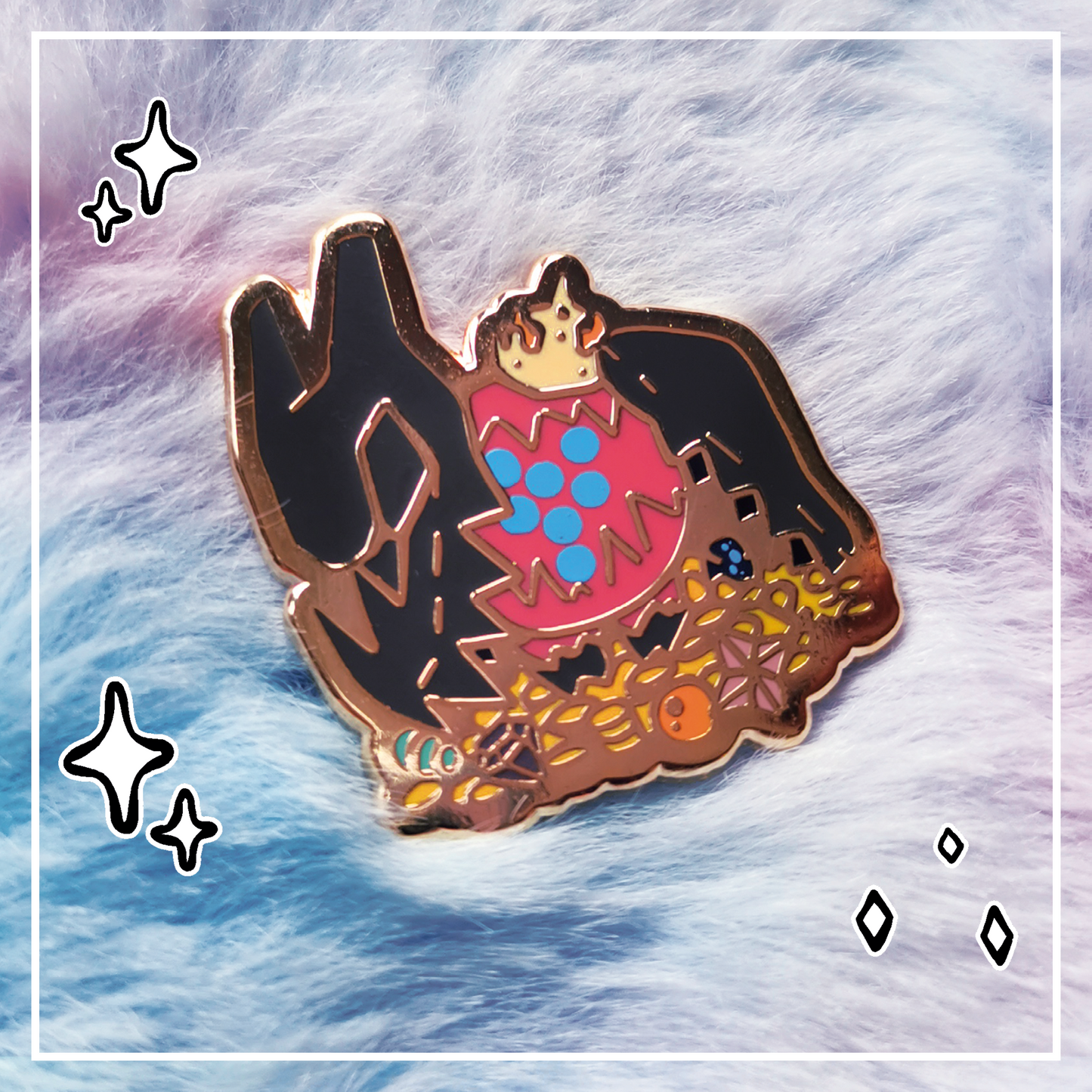 #0895 Dragon Golem Mini Pin