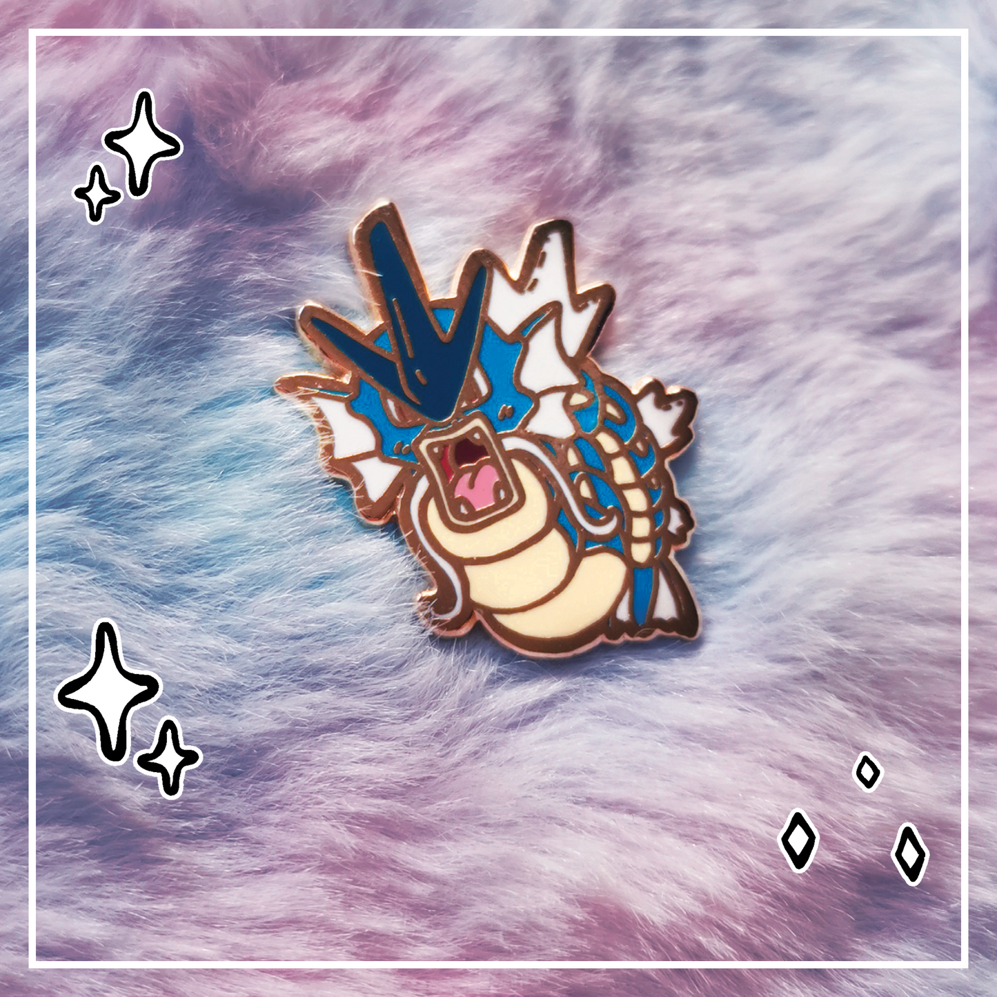#0130 Angry Sea Serpent Mini Pin