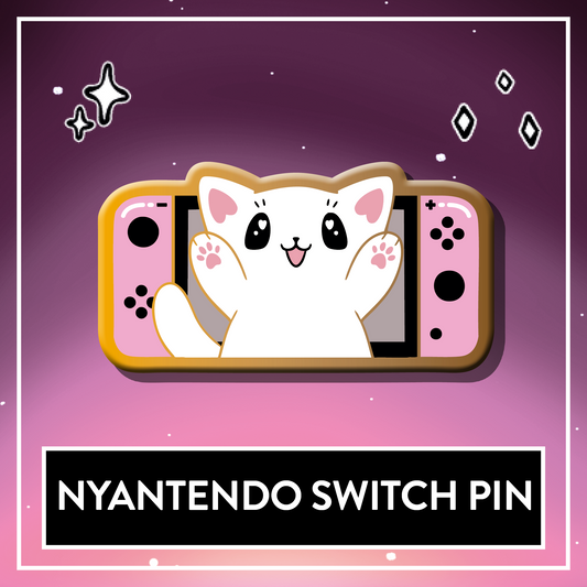 Paws'n'Pixels Nyantendo Switch enamel pin