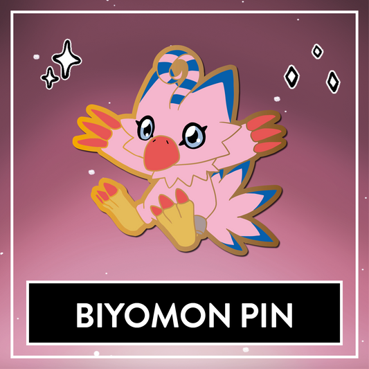 Biyomon Digimon Enamel Pin