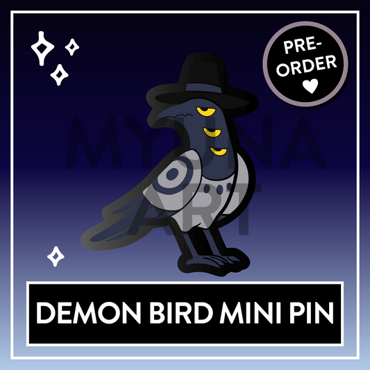 PREORDER Sussie Bird Mini Pin - KPop Animal Demon Pins