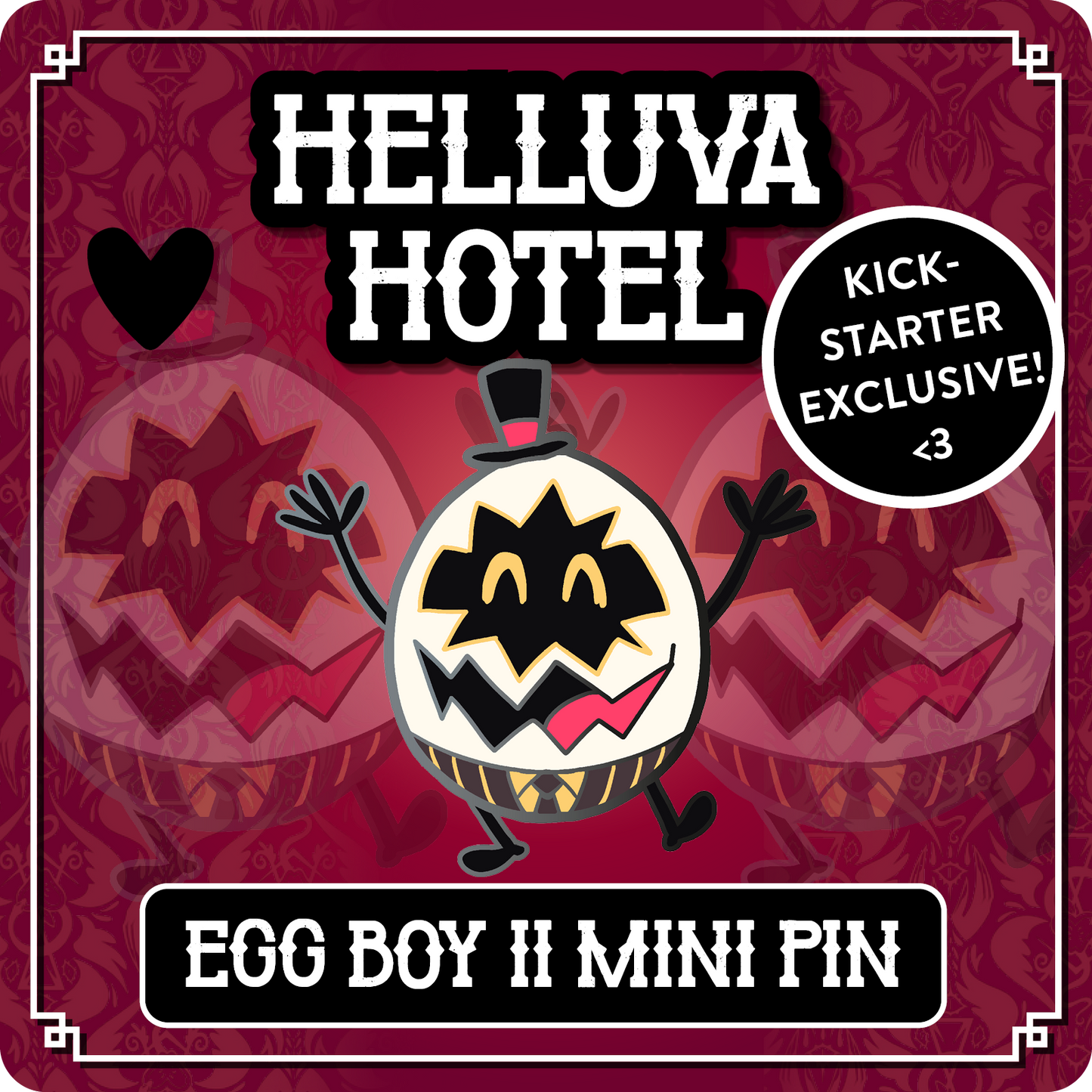Egg Boy - Hazbin Hotel // Helluva Hotel Mini Pin
