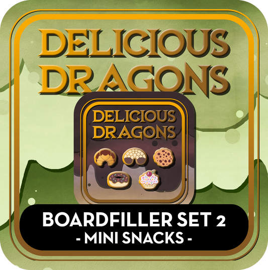 PREORDER Boardfiller Set 2: Mini Snacks - Delicious Dragons - Cute Original Art Enamel Pin