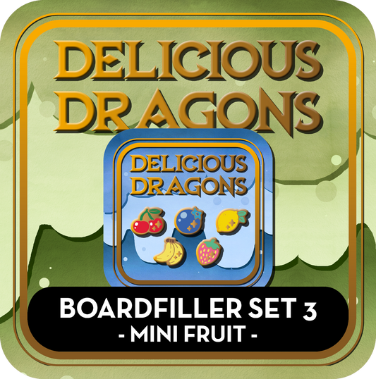 PREORDER Boardfiller Set 3: Mini Fruit - Delicious Dragons - Cute Original Art Enamel Pin