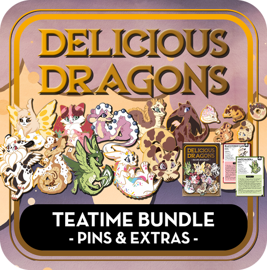 PREORDER Teatime Bundle - Delicious Dragons - Cute Original Art Cookbook