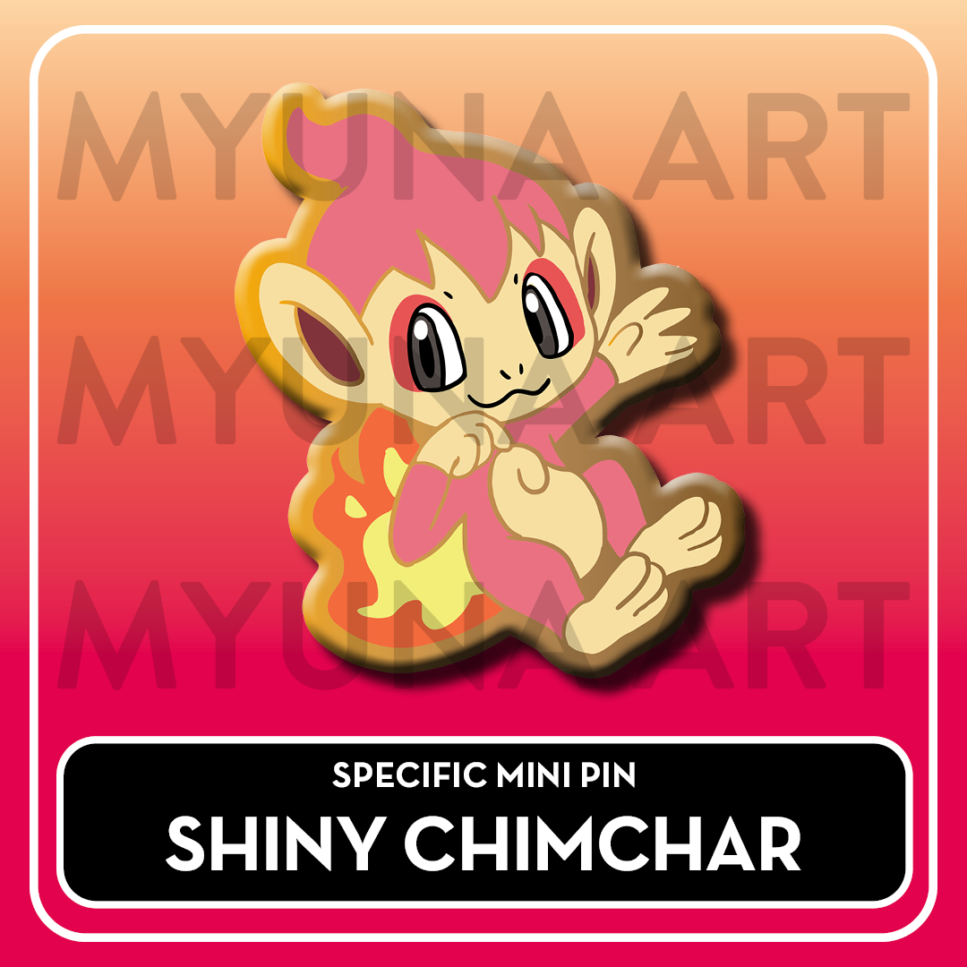 PREORDER Fire Type Starters - Myuna's Mystery Mix Gacha Mini Pins