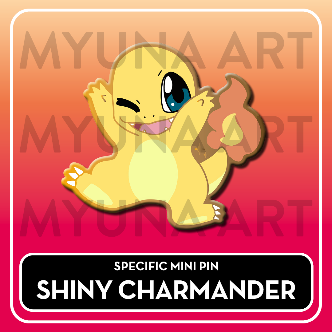 PREORDER Fire Type Starters - Myuna's Mystery Mix Gacha Mini Pins