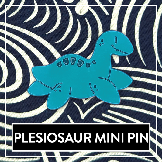 Plesiosaur Dinosaur Mini Pin