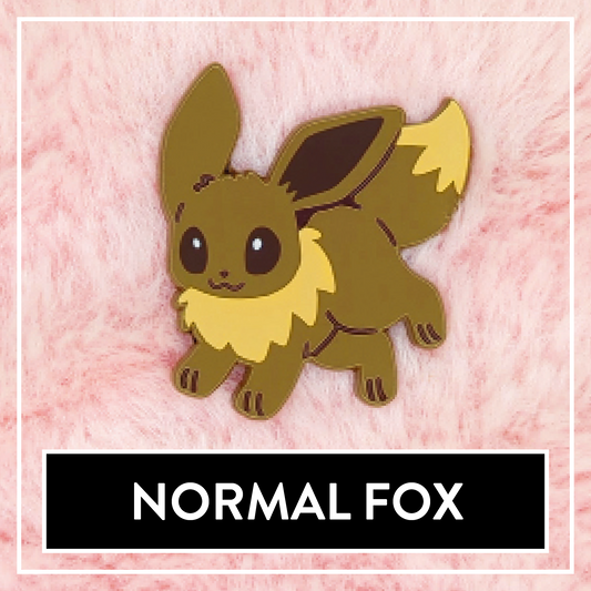 #0133 Normal Fox Enamel Pin - Myuna's Mystery Mix Series