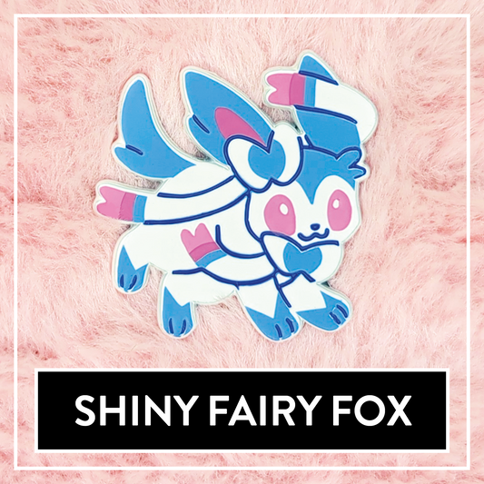 #0700 Shiny Fairy Fox Enamel Pin - Myuna's Mystery Mix Series
