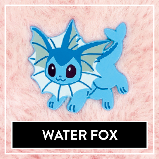 #0134 Water Fox Enamel Pin - Myuna's Mystery Mix Series
