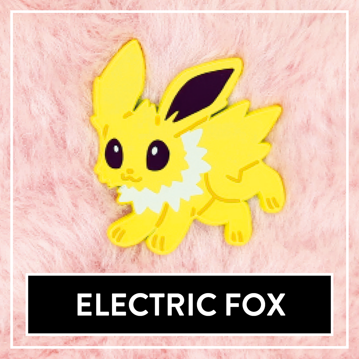 #0135 Electric Fox Enamel Pin - Myuna's Mystery Mix Series