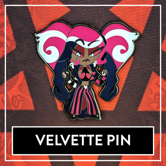 Velvette - Hazbin Hotel // Helluva Hotel Pin