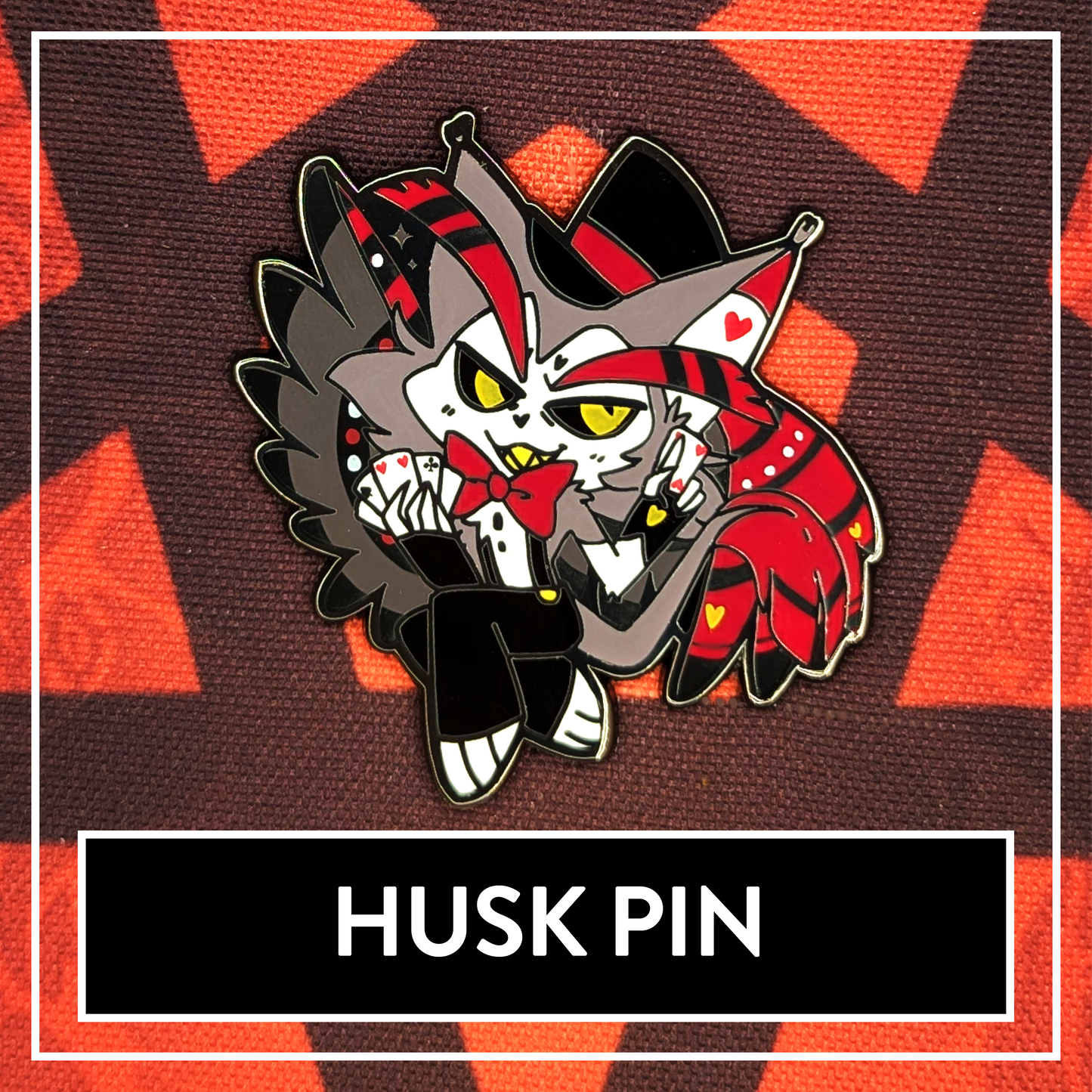 Hazbin Hotel Husk(ハスク)ピンズ Husk - Hazbin Hotel // Helluva Hotel Pin – Myuna Art
