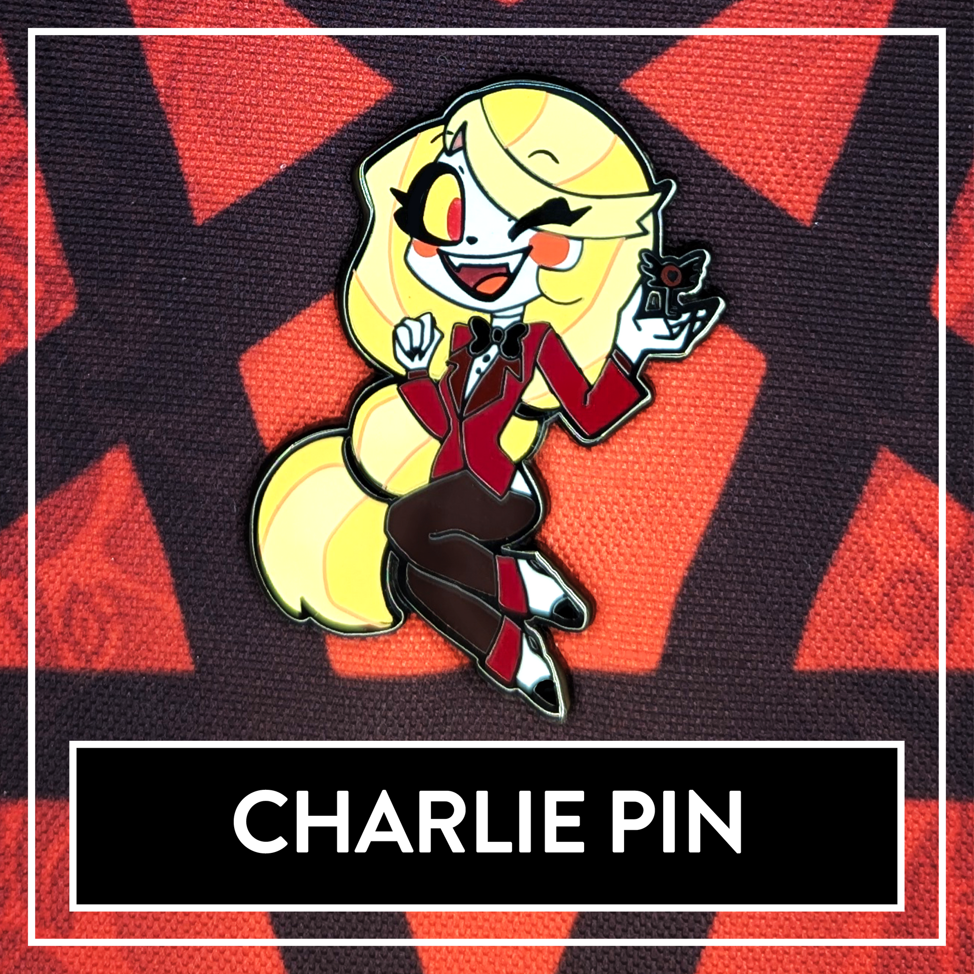 Charlie - Hazbin Hotel // Helluva Hotel Pin – Myuna Art Charlie - Hazbin Hotel // Helluva Hotel Pin – Myuna Art