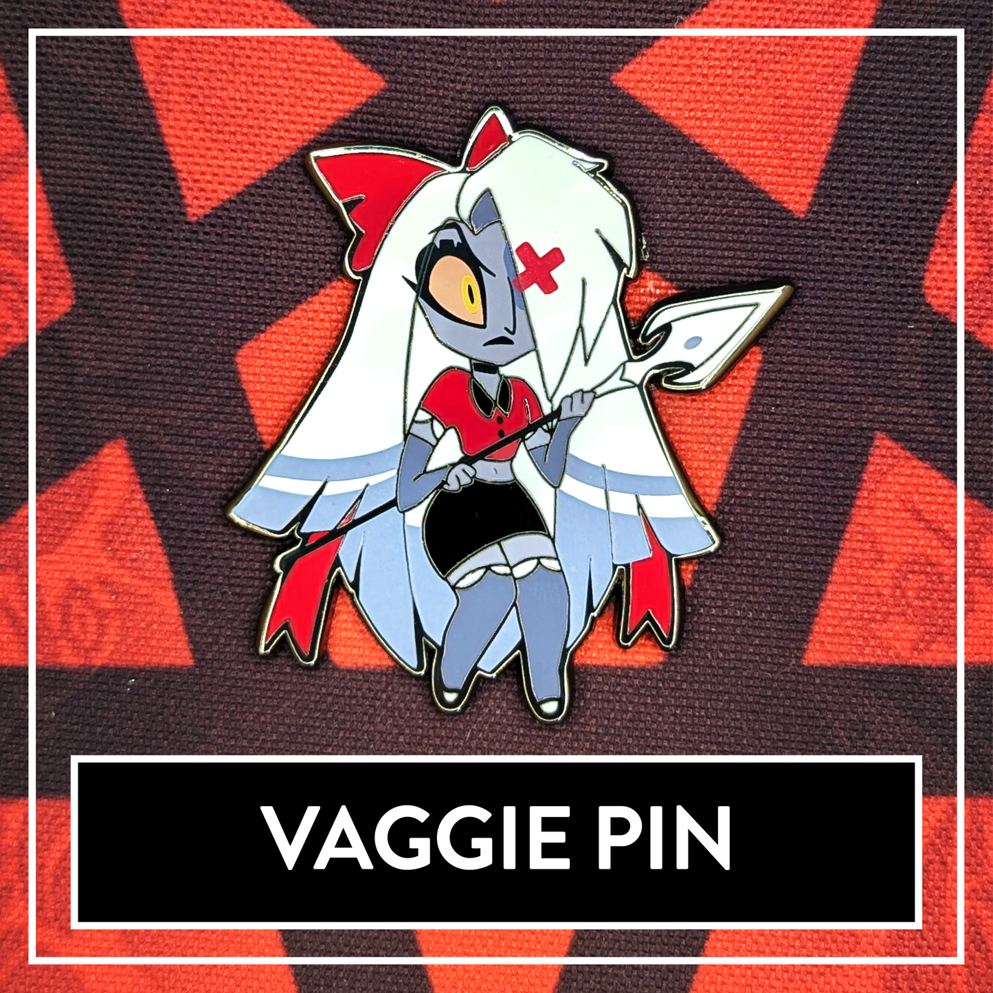 Vaggie - Hazbin Hotel // Helluva Hotel Pin