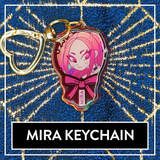 Mira Cake Pop Demon Hunters Huntrix Rainbow double-sided Acrylic Keychain - KPop Charms