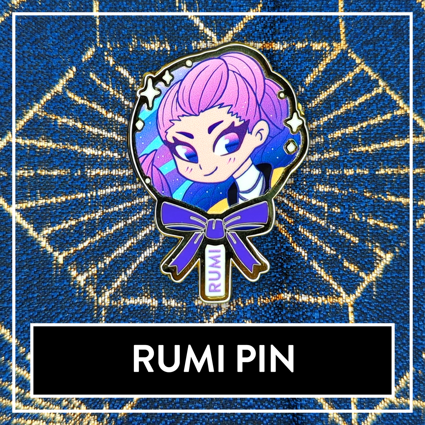 Rumi Cake Pop Demon Hunters Huntrix Enamel Pin - KPop Pin