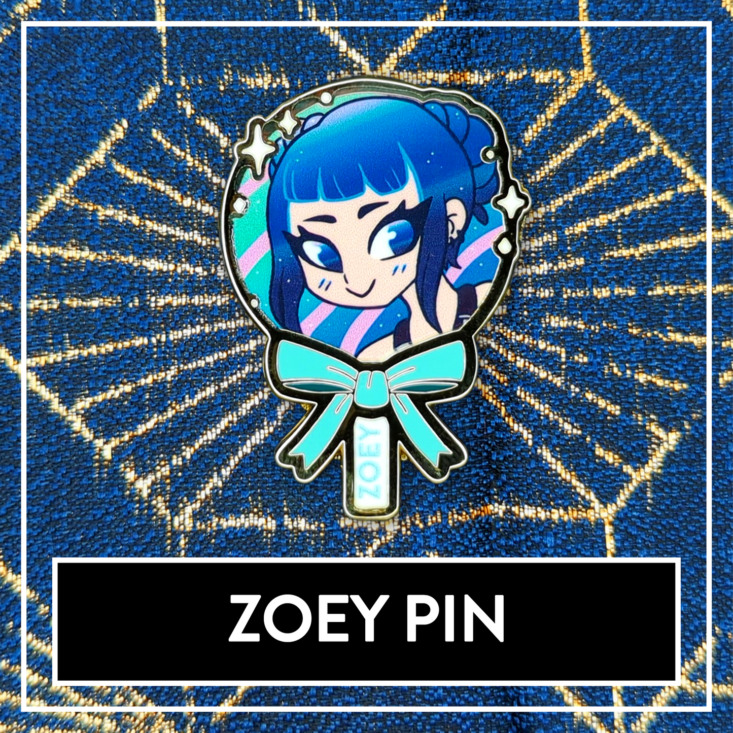 Zoey Cake Pop Demon Hunters Huntrix Enamel Pin - KPop Pin