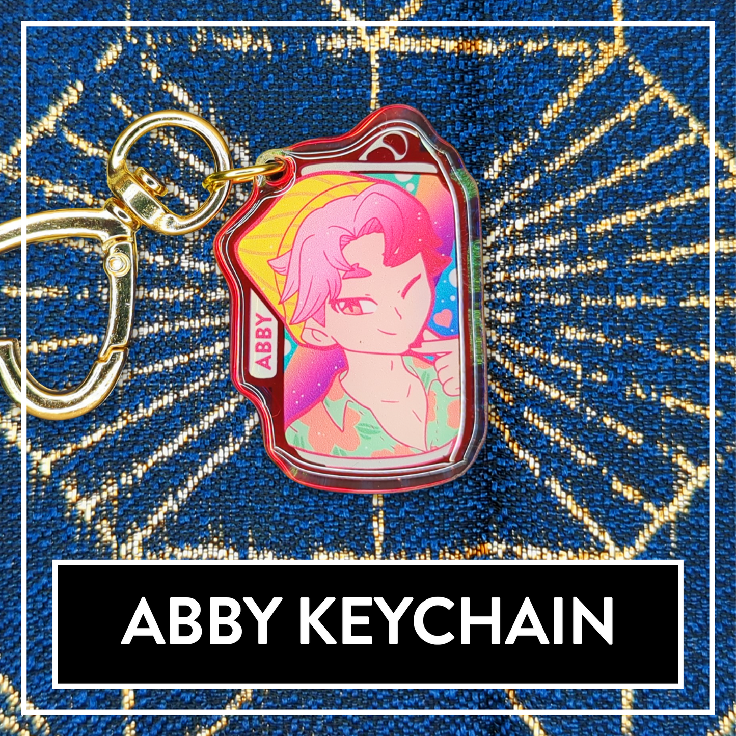 Abby Saja Boys Demon Hunters Rainbow double-sided Acrylic Keychain - KPop Charms