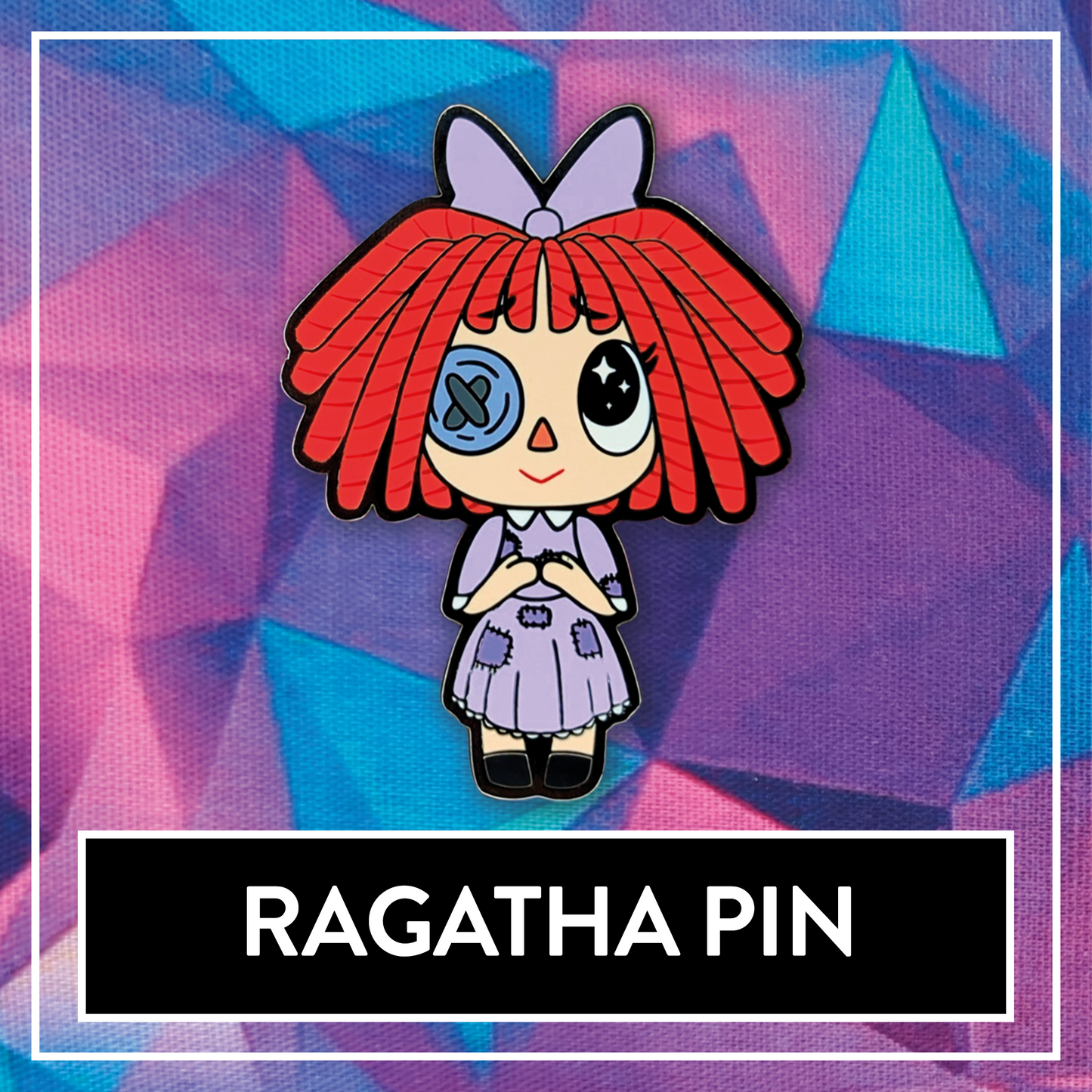 Ragatha The Amazing Digital Circus Enamel Pin - Circus Friends TADC pin
