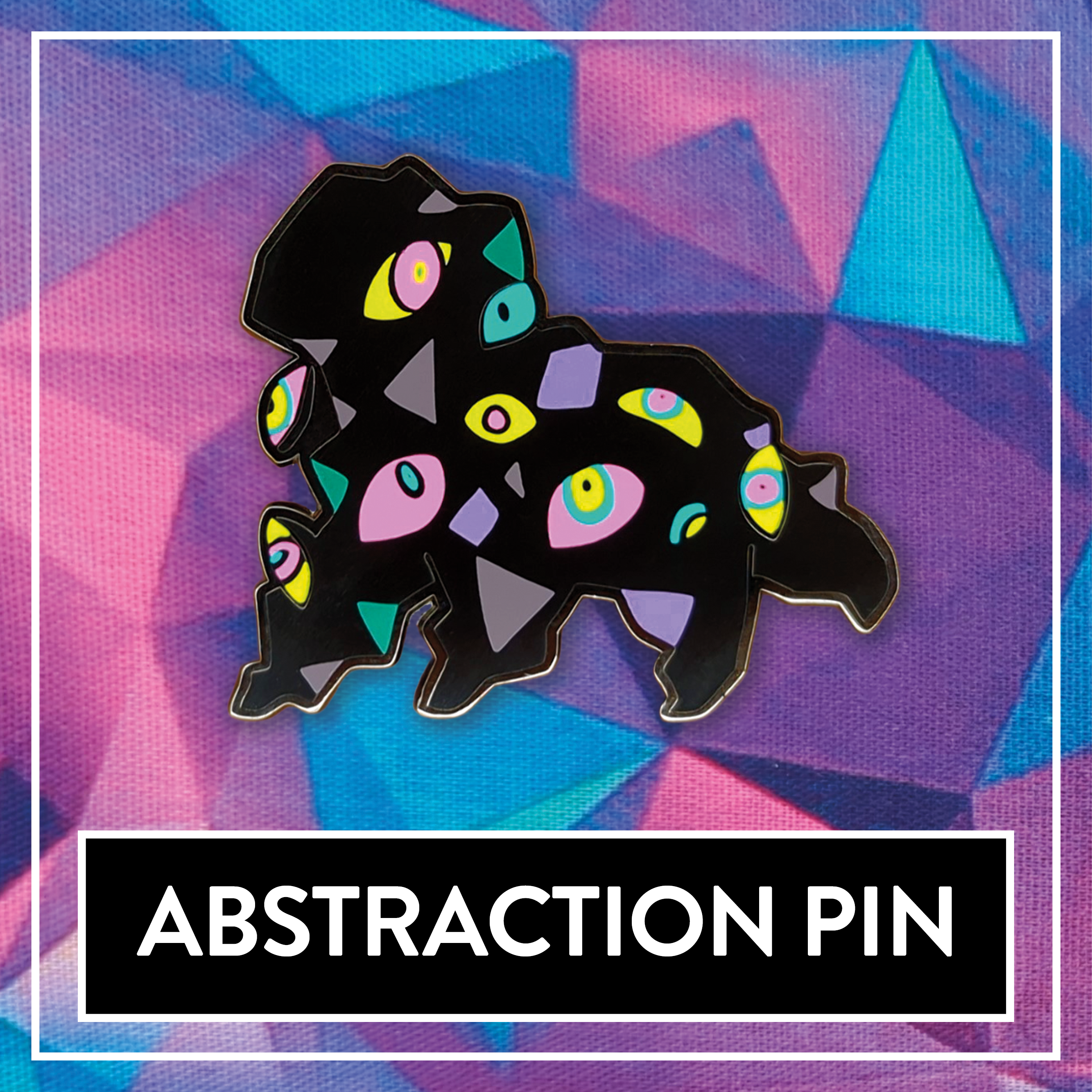 Abstraction Enamel Pin - Circus Friends TADC pin – Myuna Art