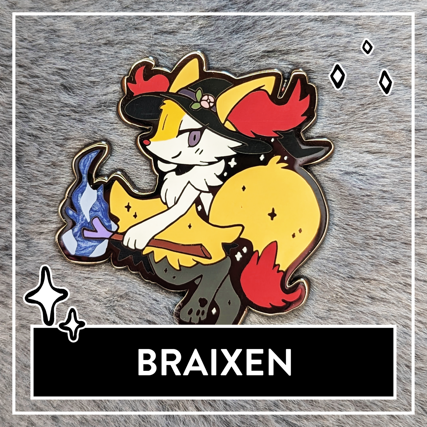Braixen with pearlescent details