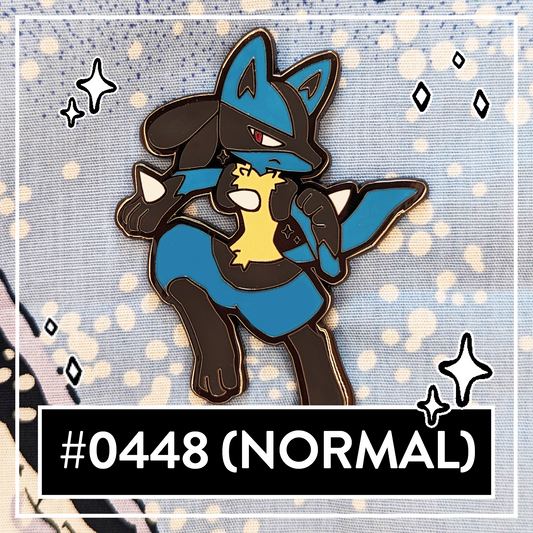 #0448 Wolf Fighter Hard Enamel Pin (Normal)