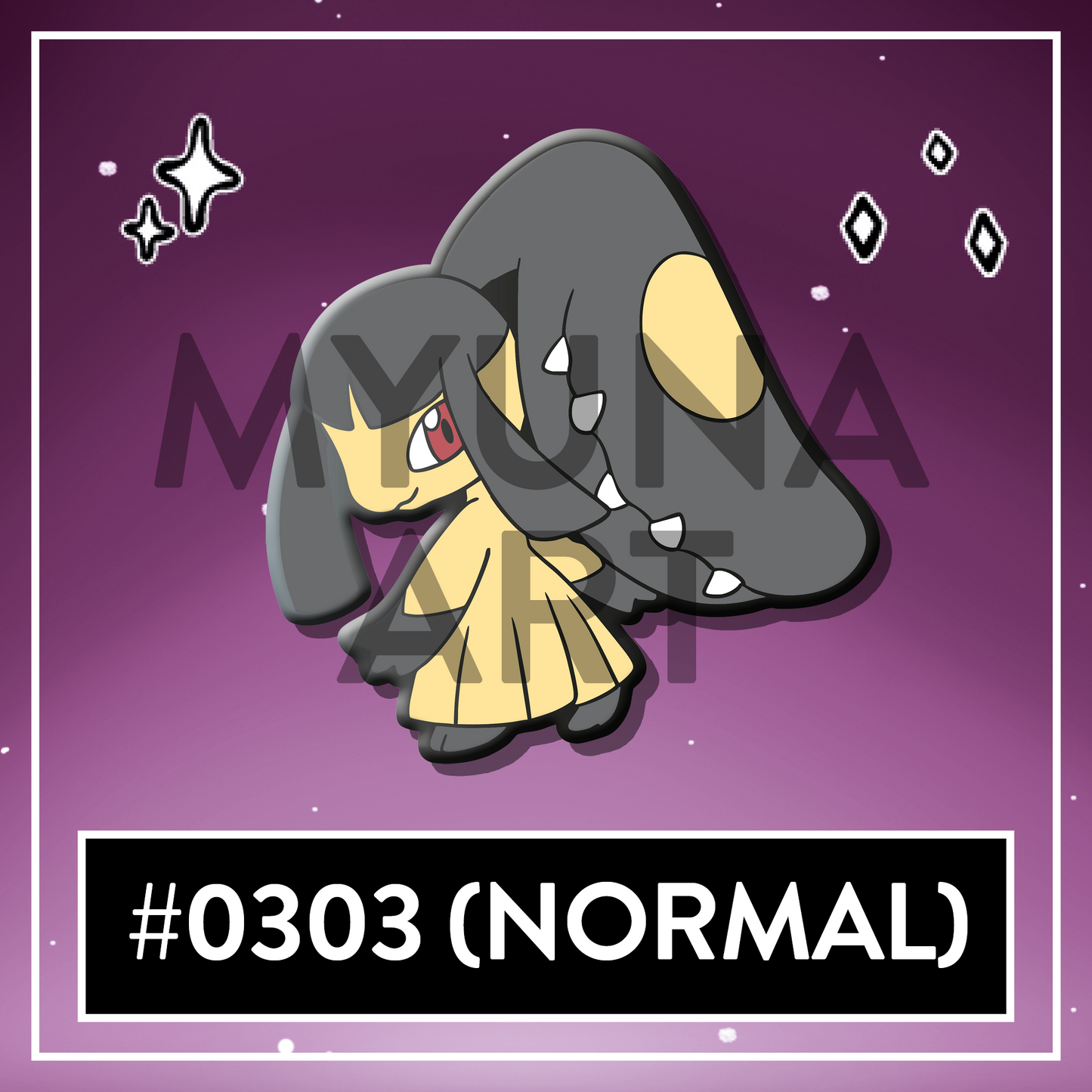 #0303 Bitey Menace Hard Enamel Pin (Normal) – November 2025 Patreon PinClub Pin