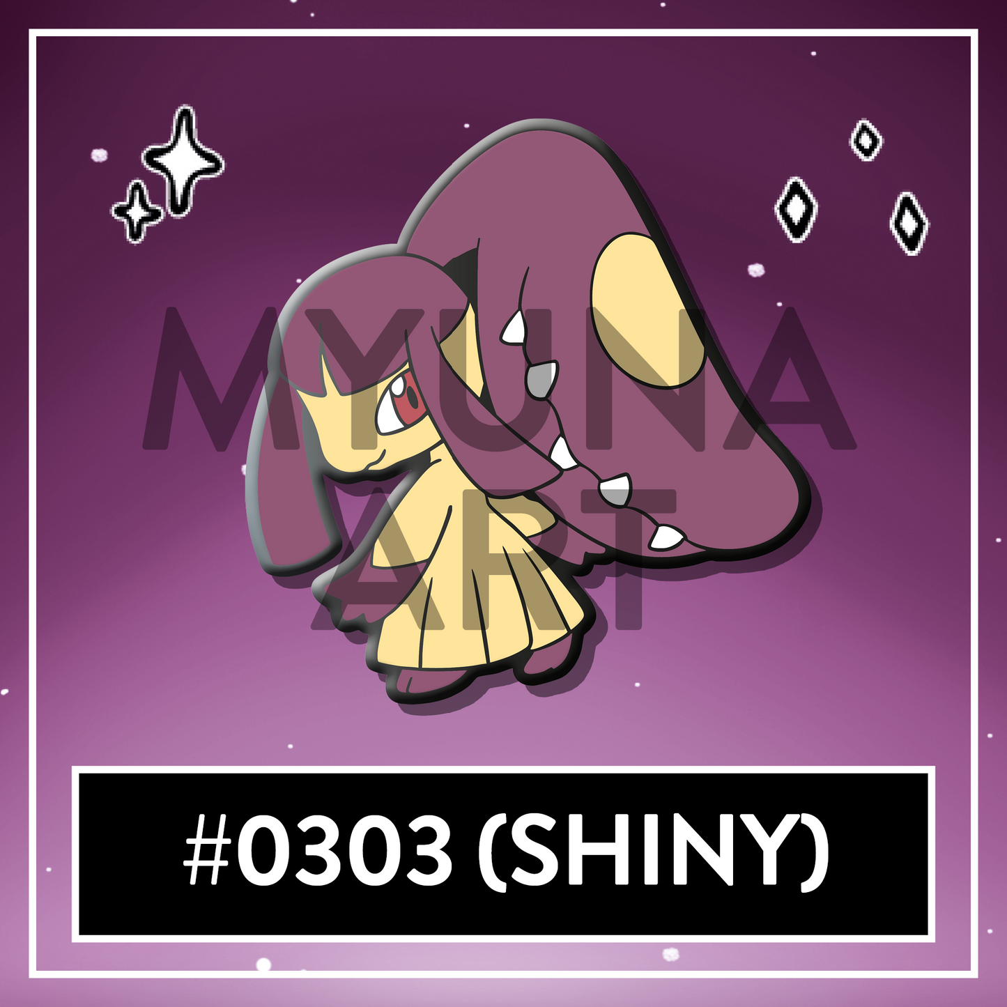 #0303 Shiny Bitey Menace Hard Enamel Pin – November 2025 Patreon PinClub Pin