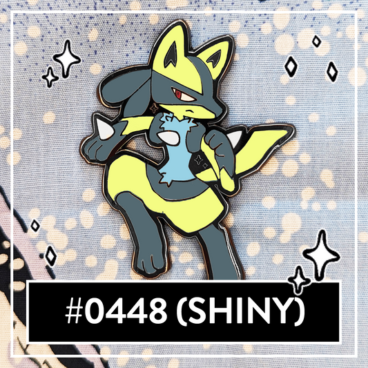 #0448 Wolf Fighter Hard Enamel Pin (Shiny)