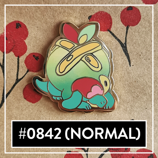 #0842 Apple Cake Dragon Hard Enamel Pin (Normal)