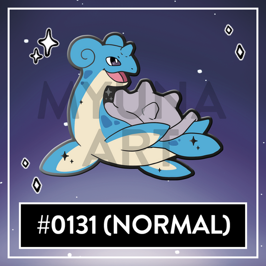 #0131 Water Dinosaur Hard Enamel Pin (Normal)