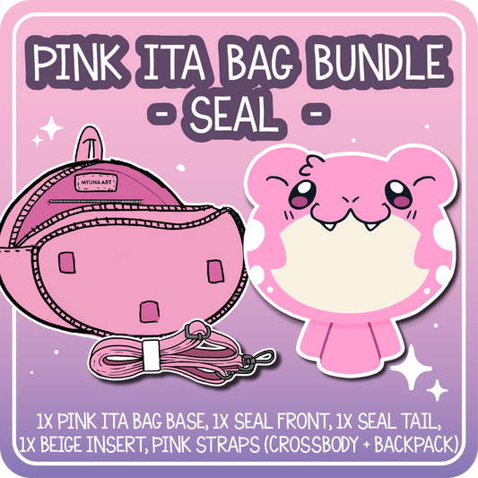 Kawaii Kompanions Ita Bag Bundle Pink Seal