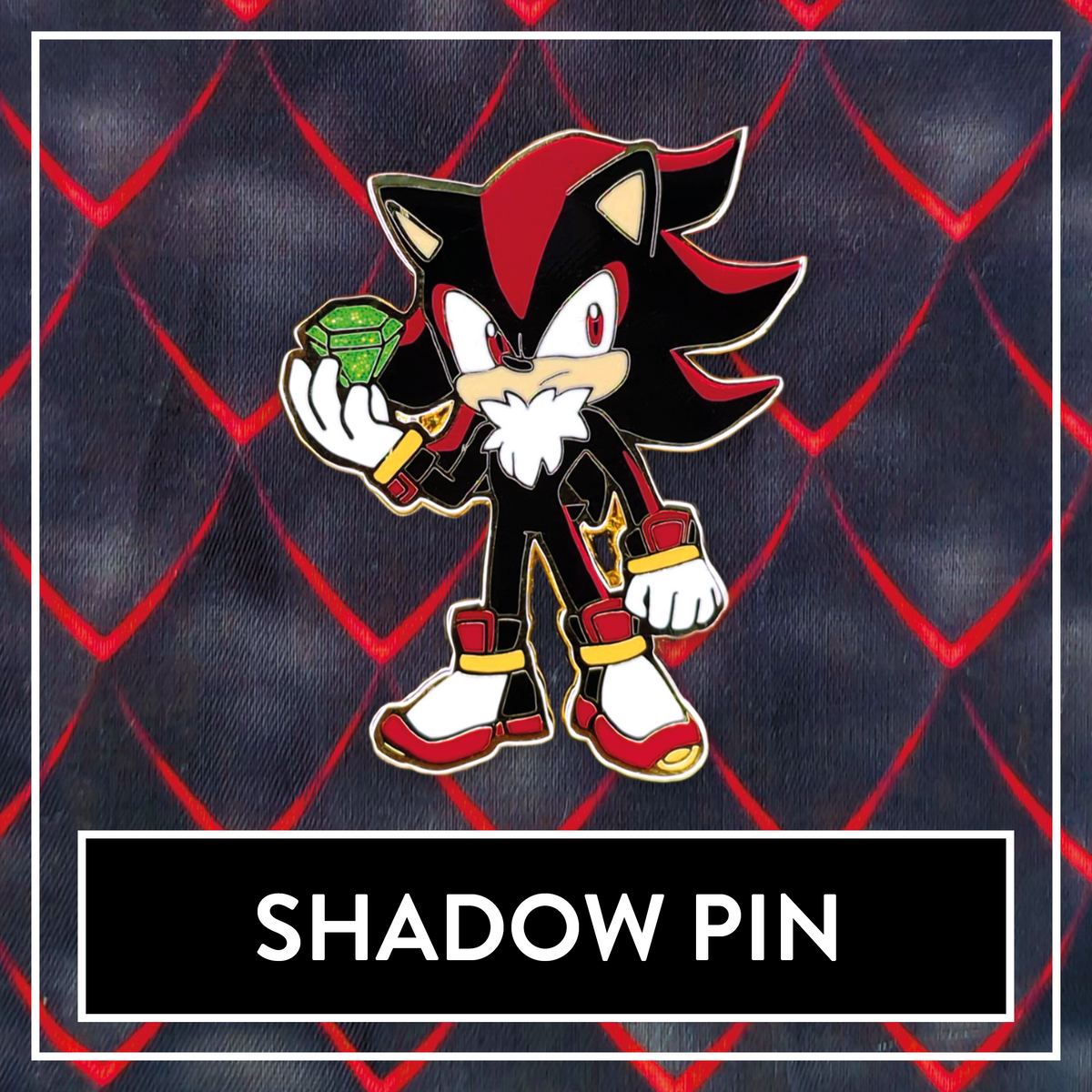 Shadow the Hedgehog Hard Enamel Pin