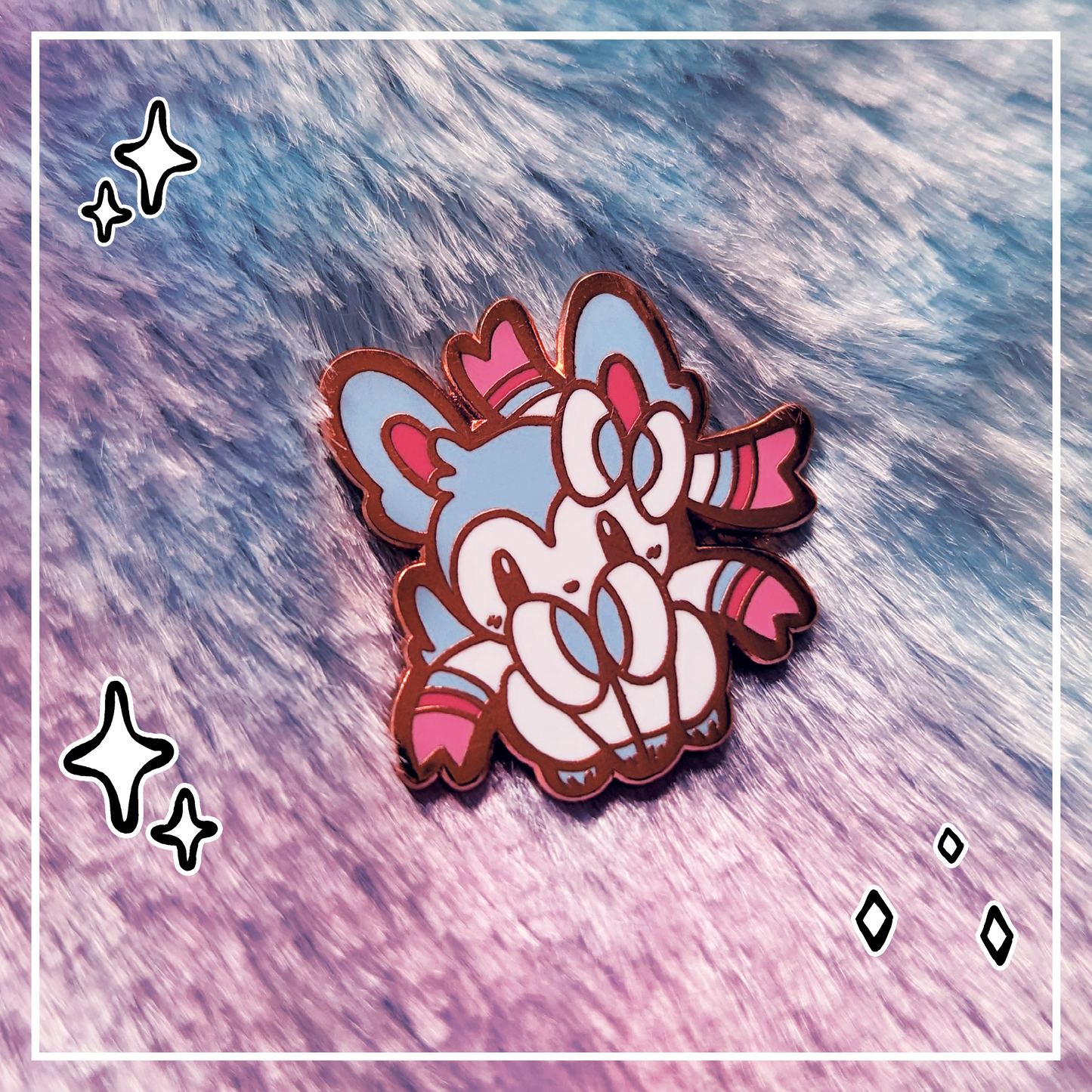#0700 Shiny Fairy Fox Mini Hard Enamel Pin