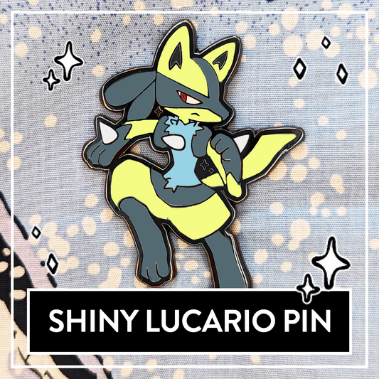 Shiny Lucario Hard Enamel Pin