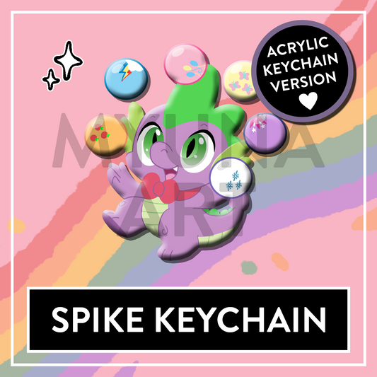 Spike MLP small double-sided Acrylic Keychain