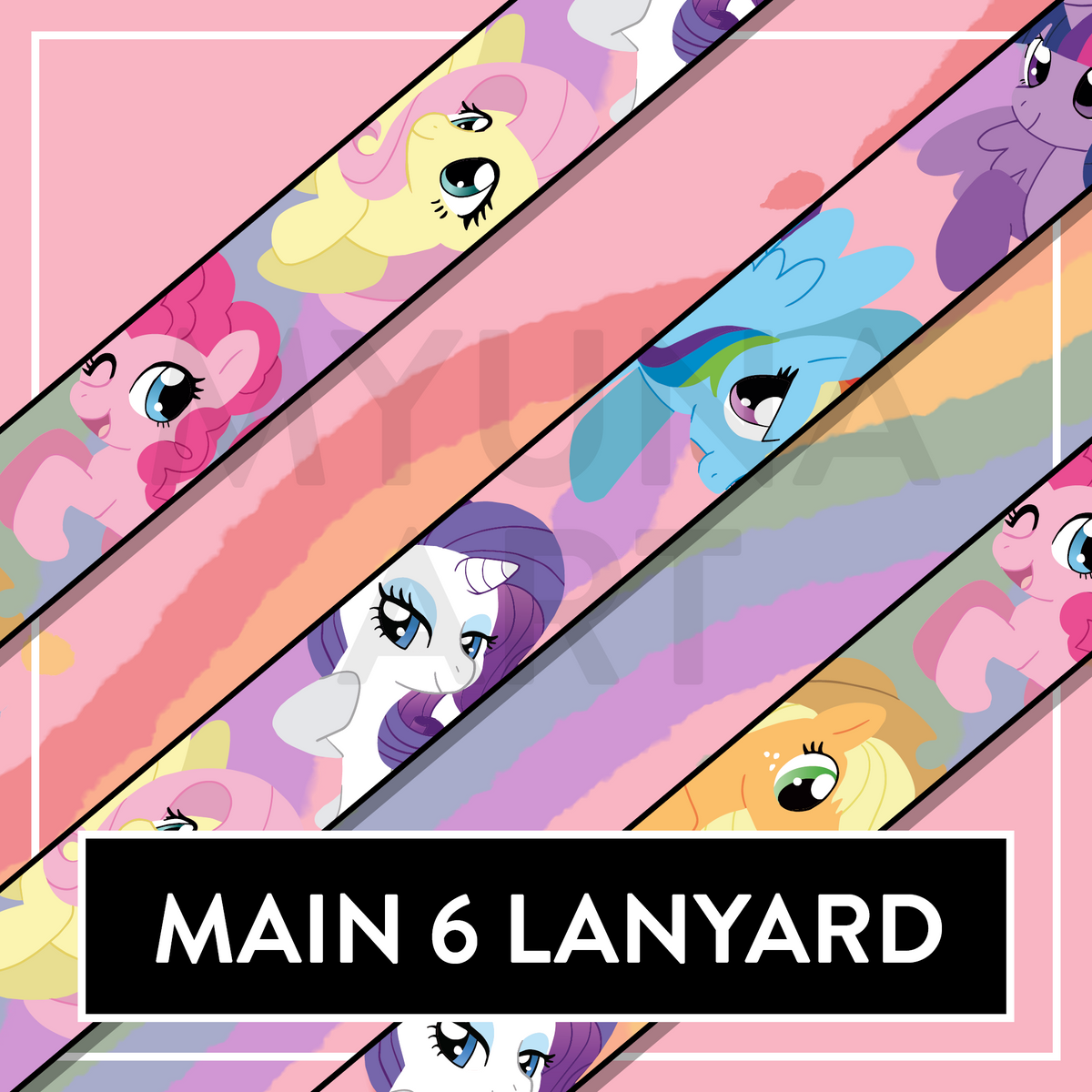 Main Six MLP double-sided lanyard