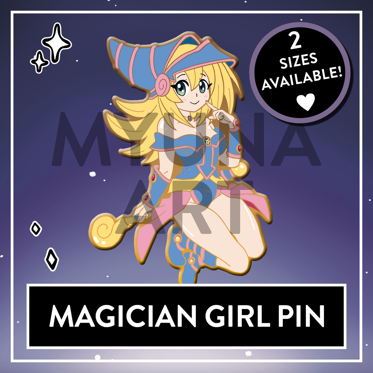 DMG Magician Girl Yugi Hard Enamel Pin