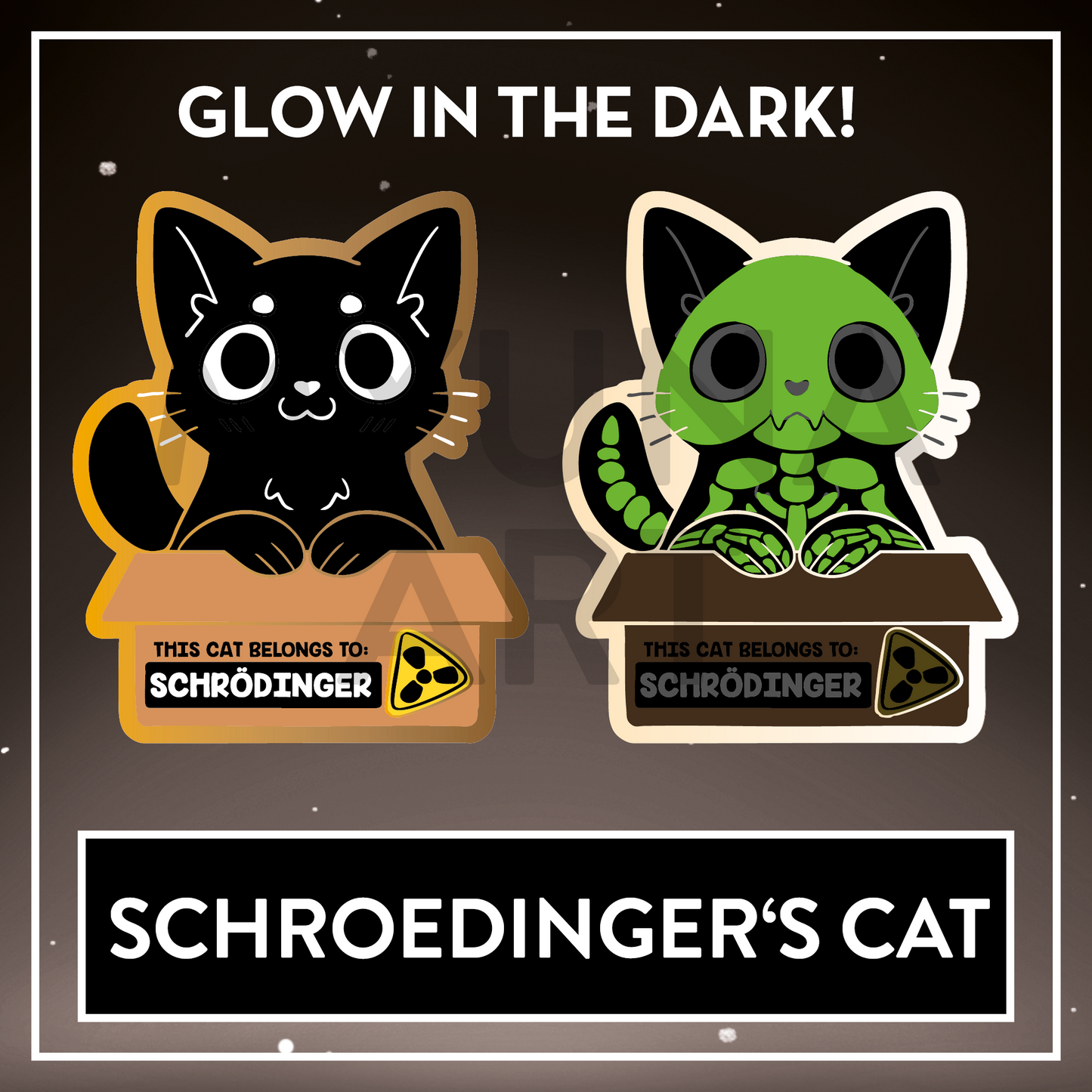 Schroedinger's Cat Hard Enamel Pin