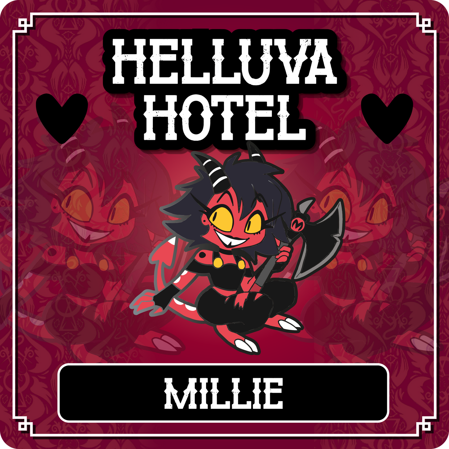 PREORDER Millie - Helluva Boss // Helluva Hotel Pin