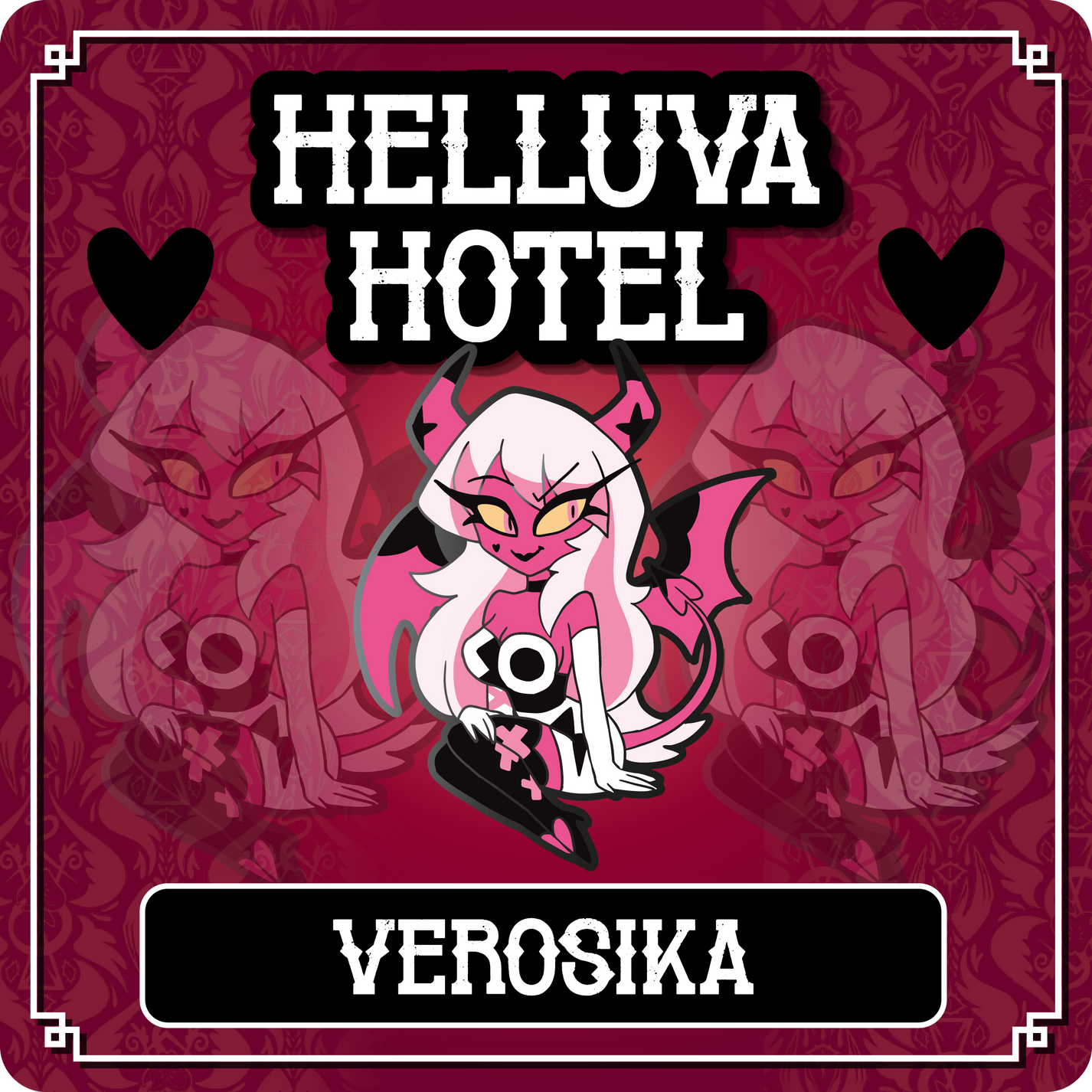 PREORDER Verosika Mayday - Helluva Boss // Helluva Hotel Pin – Myuna Art