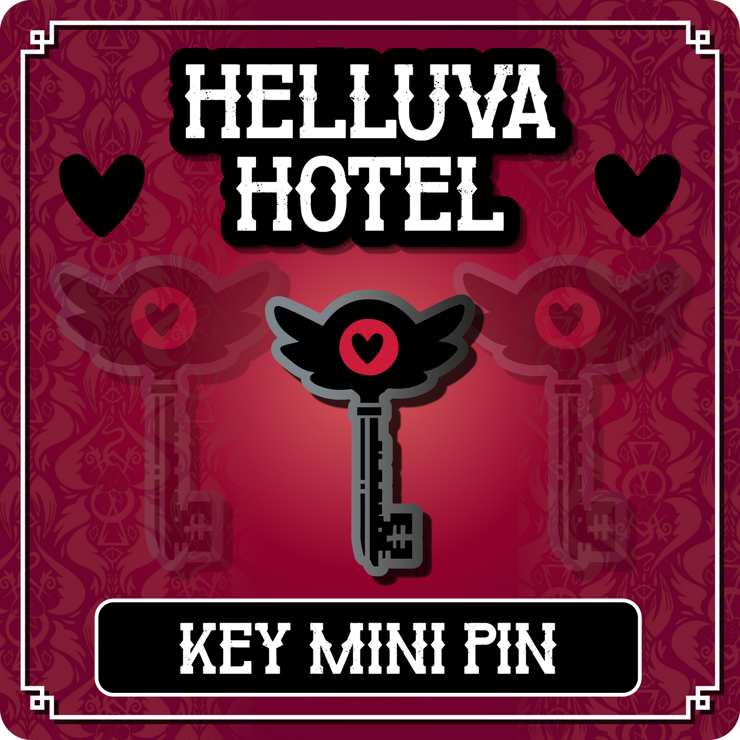 Hotel Key - Hazbin Hotel // Helluva Hotel Mini Pin