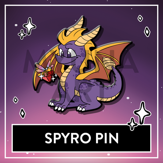 Spyro the Dragon Retro Gaming Enamel Pin