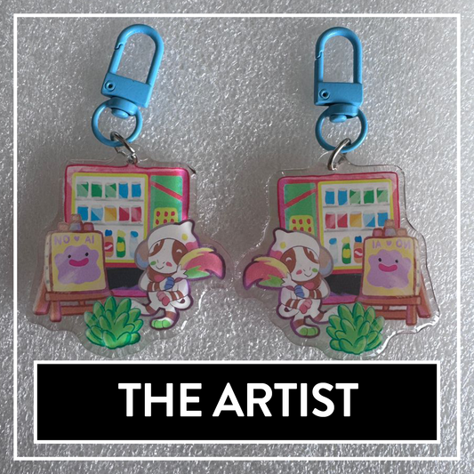 The Artist double-sided Acrylic Keychain